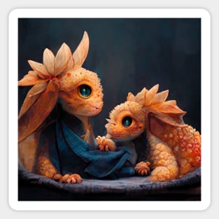 Damartinart baby dragon Sticker